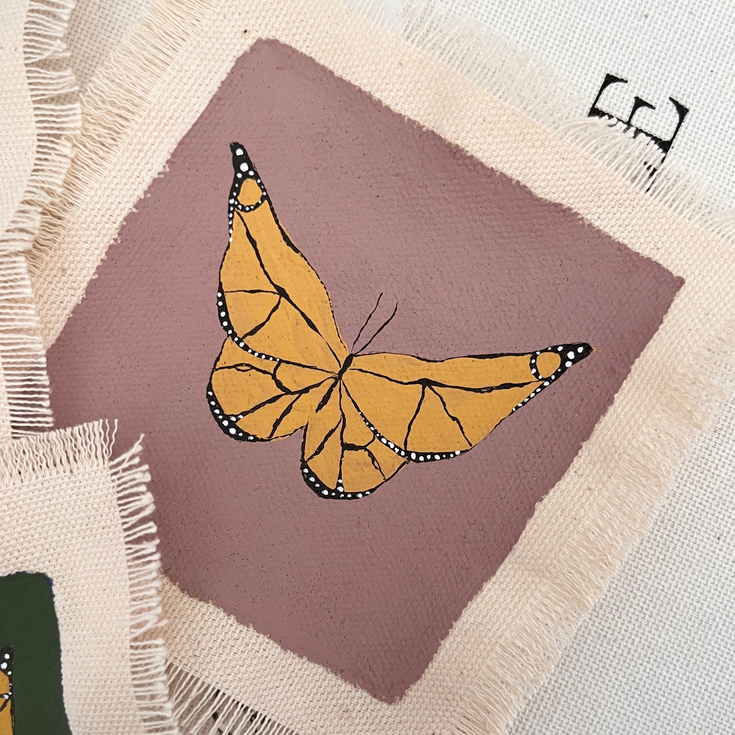 Monarch Butterfly Linen No. 01