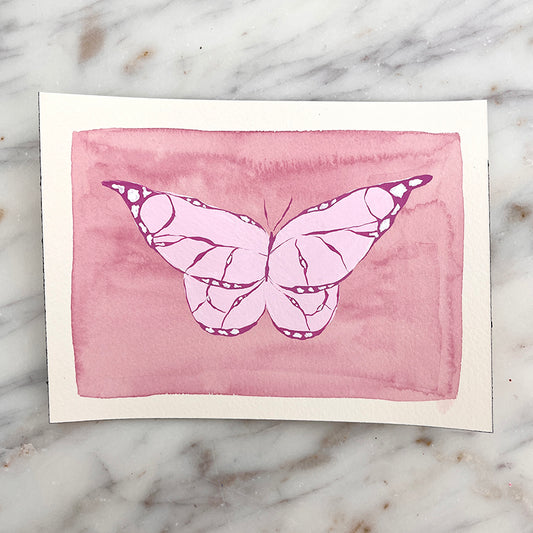 Pink Monarch Butterfly No. 03