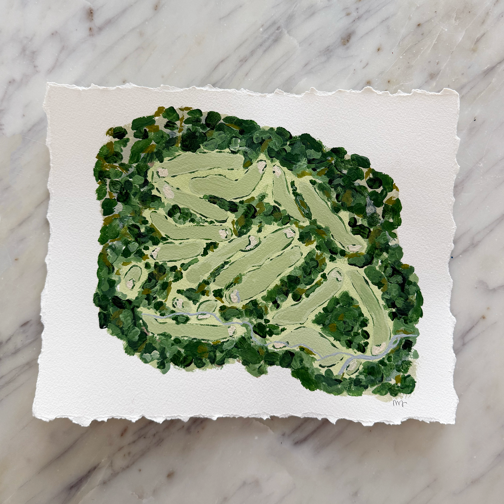 Augusta Golf Course Map 01