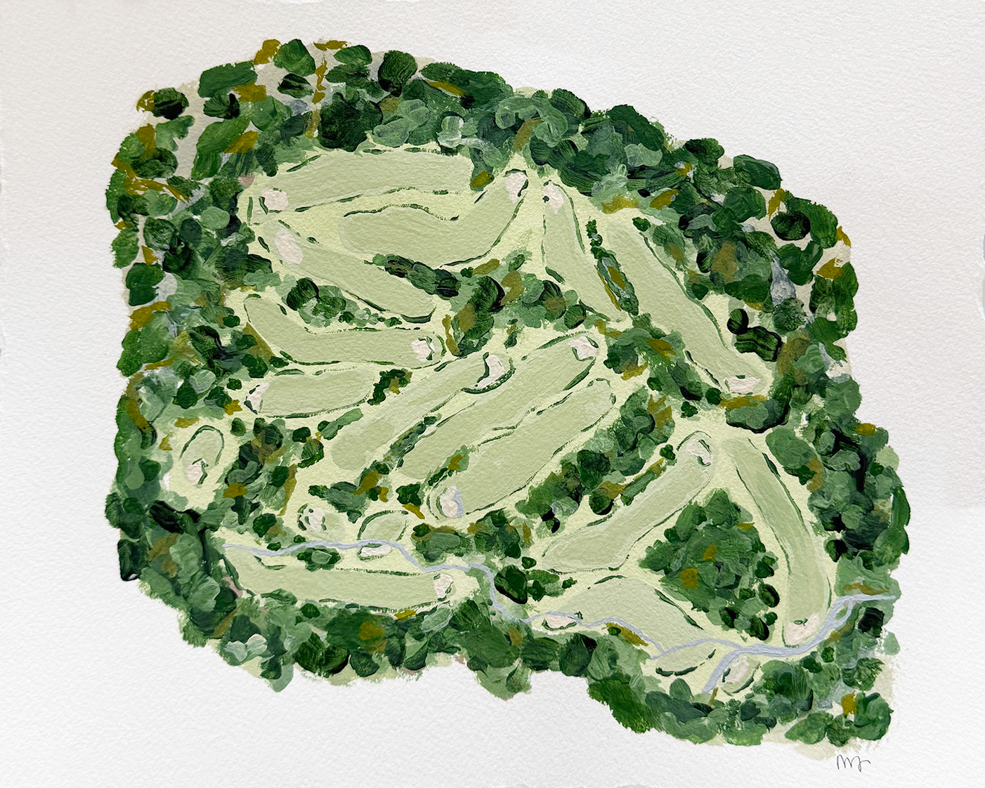 Augusta Golf Course Map 01